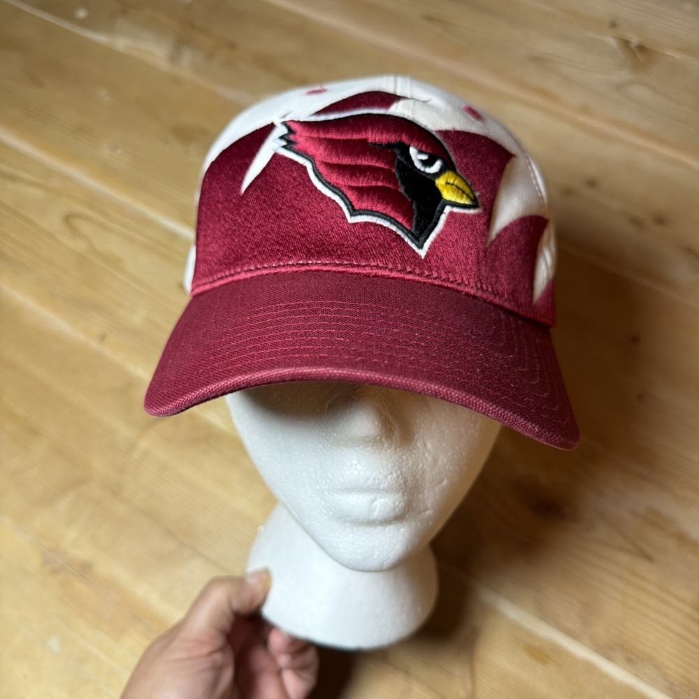 Vintage Reebok NFL Equipment Arizona Cardinals Shark tooth‎ Hat Cap Strap Back